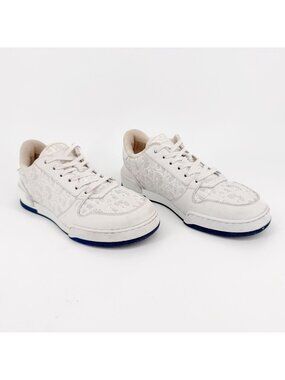 Christian Dior One Low Top Oblique Sneakers Size 36.5 US 6.5 White Leather Logo